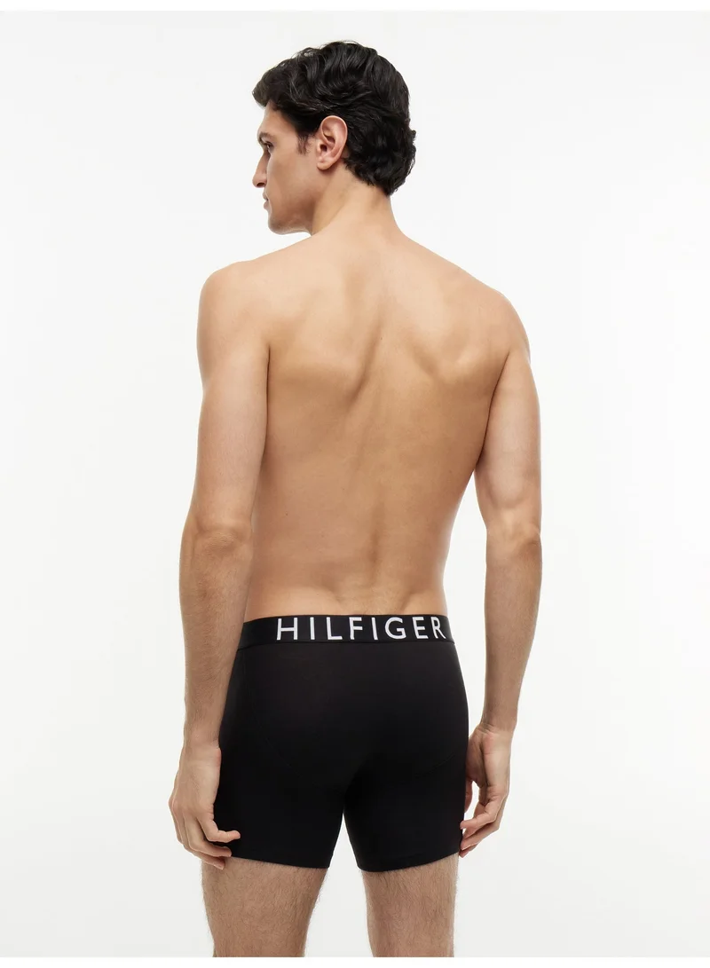 Tommy Hilfiger Black/Black/Black 3 Pack Cotton Stretch Boxer Briefs for Men | Best Price UAE