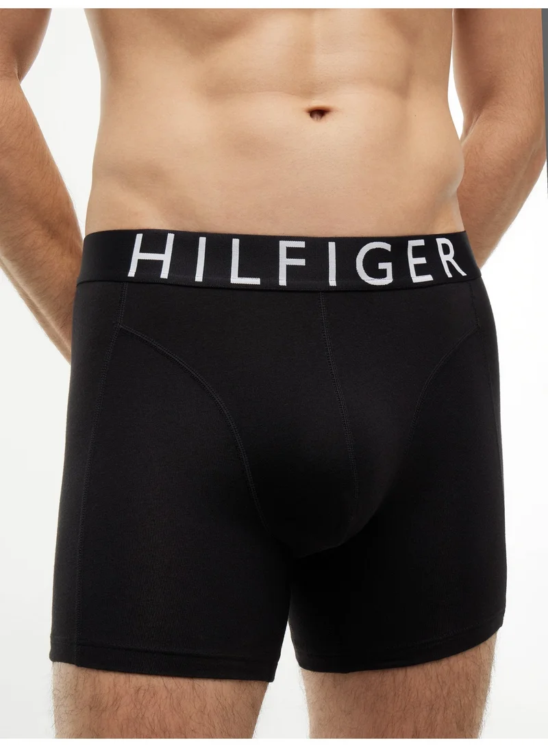 Tommy Hilfiger Black/Black/Black 3 Pack Cotton Stretch Boxer Briefs for Men | Best Price UAE