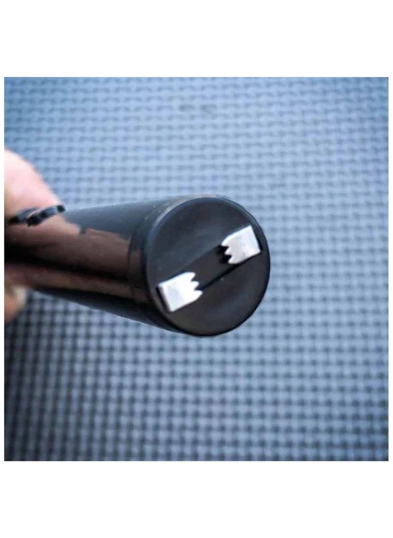 Generic - Mini Protable High Voltage Stun Gun Pen for Self Defense Safety Protection Electric Shock USB Rechargeable with LED Flashlight, Black - Image 1