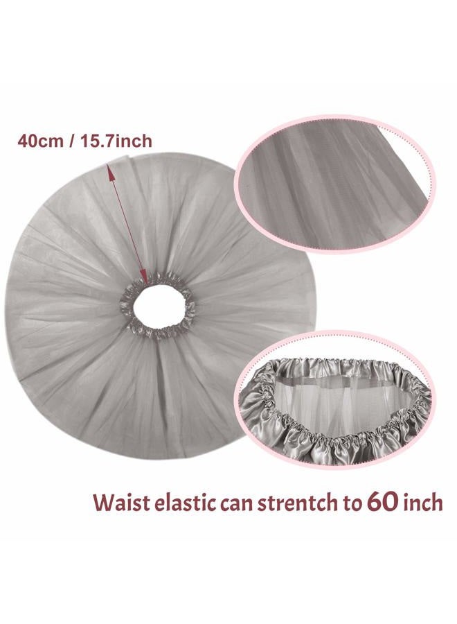 Geyoga Kids Mouse Costume Set Mouse Tutu Skirt Animal Ears Nose Bow Tie Tail Tutu Skirt Fancy Costume Accessories Halloween(Gray) - Image 2