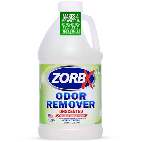 ZORBX Unscented Odor Eliminator for Strong Odor 64 oz - Used in Hospitals & Healthcare Facilities - Advanced Trusted Formula, Fast-Acting Odor Remover Spray for Dog, Cat, House & Carpet - Image 1