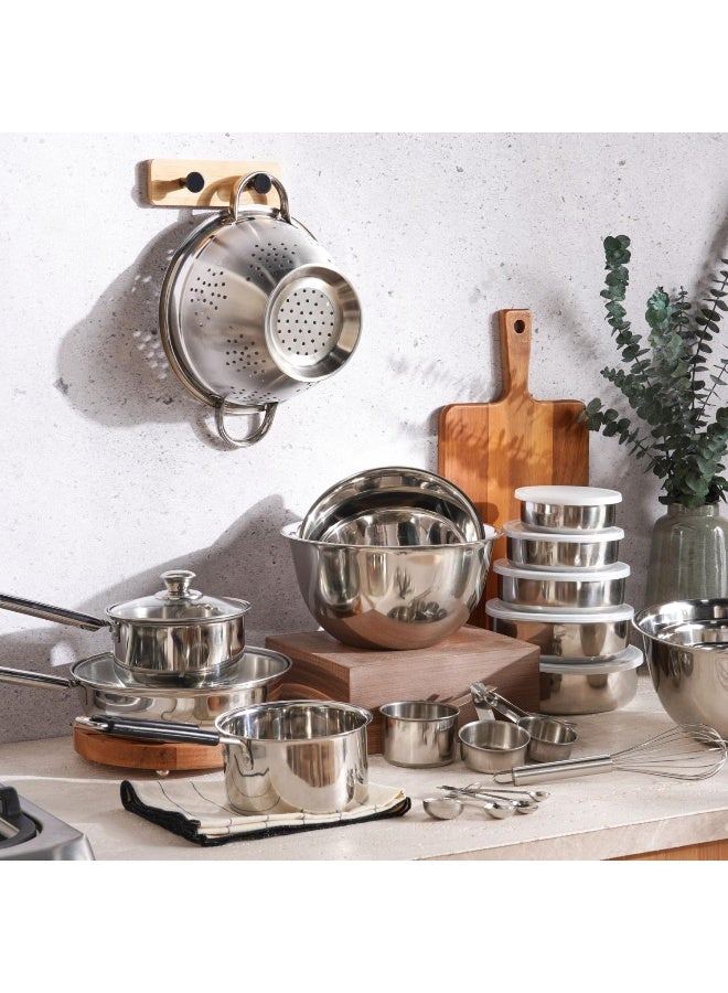 Pan Home طقم وعاء خلط من الفولاذ المقاوم للصدأ مكون من 3 قطع - Image 5