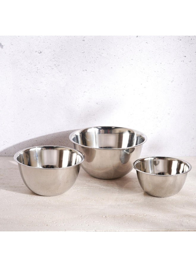 Pan Home طقم وعاء خلط من الفولاذ المقاوم للصدأ مكون من 3 قطع - Image 2