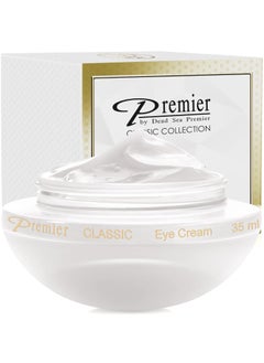 Premier by Dead Sea Premier Premier Dead Sea Eye Cream Age defying Helps minimize wrinkles Dark circles sagging skin Reduce bags vitamin A  E hyaluronic acid antiaging Hypoallergenic classic collection 12fl oz 