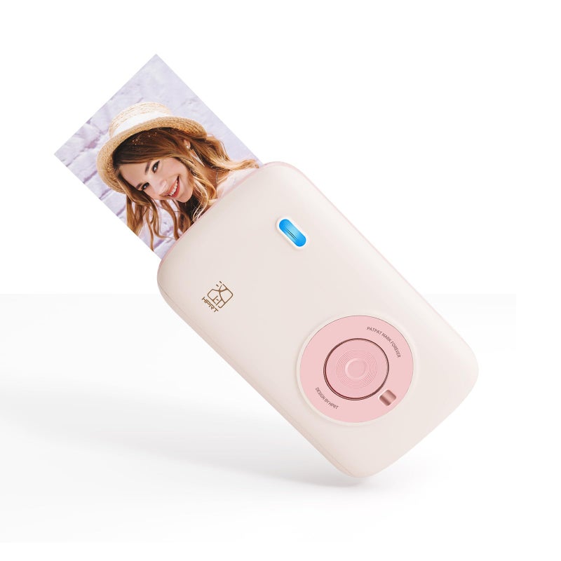 HPRT CP2100 Portable Photo Printer for iPhone & Android, 2 * 3 Instant Color Mini Printer, Bluetooth 5.0, Type-C Charging, Dye-Sublimation Tech, Initial 10 Sheets Included - Image 1