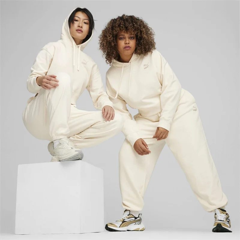 بوما Women No Color Better Classics Cropped Hoodie Tr Beige Women's Sweatshirt