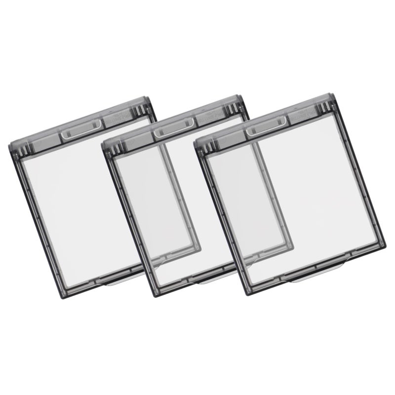 3 Waterproof Socket Protector Covers Adhesive Light Guard Safety Lock for Bathroom Walls - Image 2