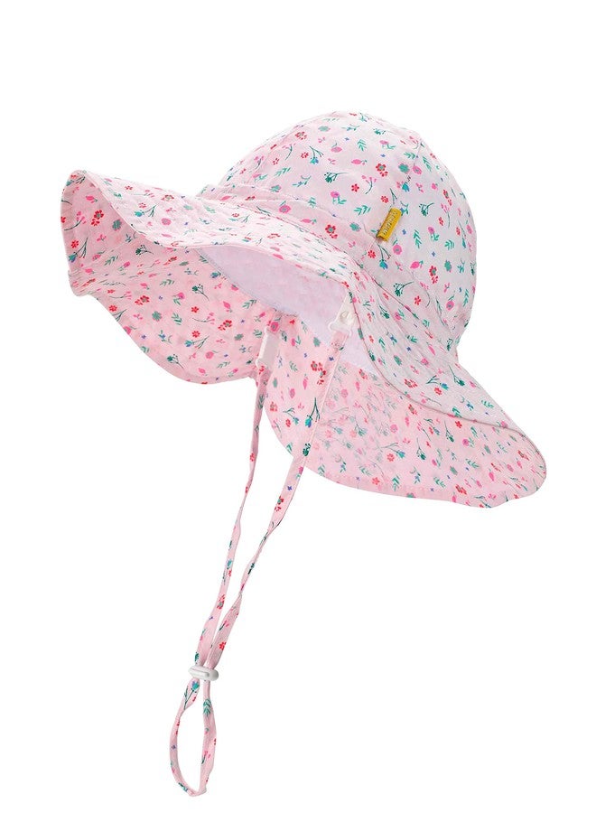 DASMINI Baby Girls Sun Hat Cute Flower and Grass Toddler Summer Outdoor Infant Beach Wide Brim Caps 6-24M - Image 1