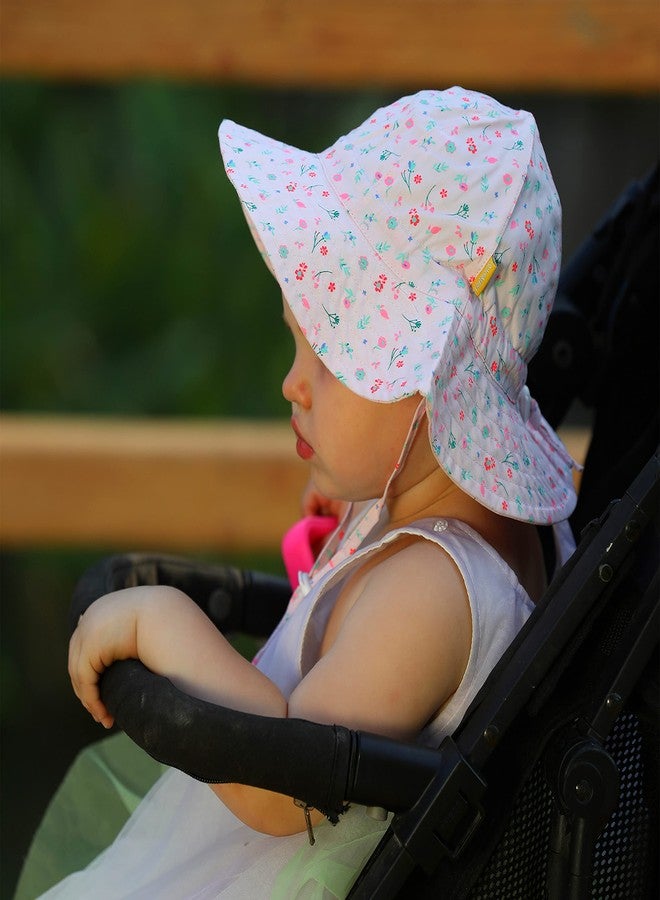 DASMINI Baby Girls Sun Hat Cute Flower and Grass Toddler Summer Outdoor Infant Beach Wide Brim Caps 6-24M - Image 4
