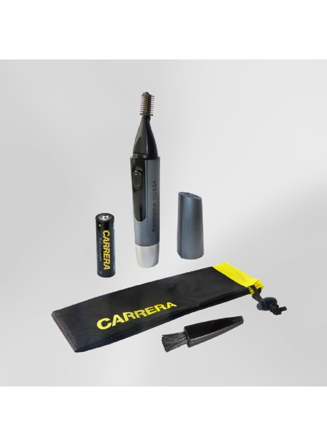 Carrera CRR524 Unisex Cosmetic Hair Trimmer, 0.4mm Precision Cut, Integrated Spotlight, Cordless & Portable, Battery Powered, For Nose Hair, Upper Lips, Ear, Eyebrow, Sideburns & Facial Hair, 2 Years Warranty - Image 5