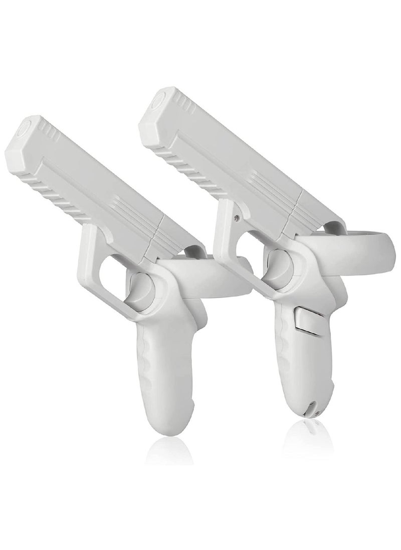 YONK - VR Game Gun For Oculus Quest 2 Controllers Enhanced FPS Gaming Experience Oculus Quest 2 Controllers Accessories White - Image 1