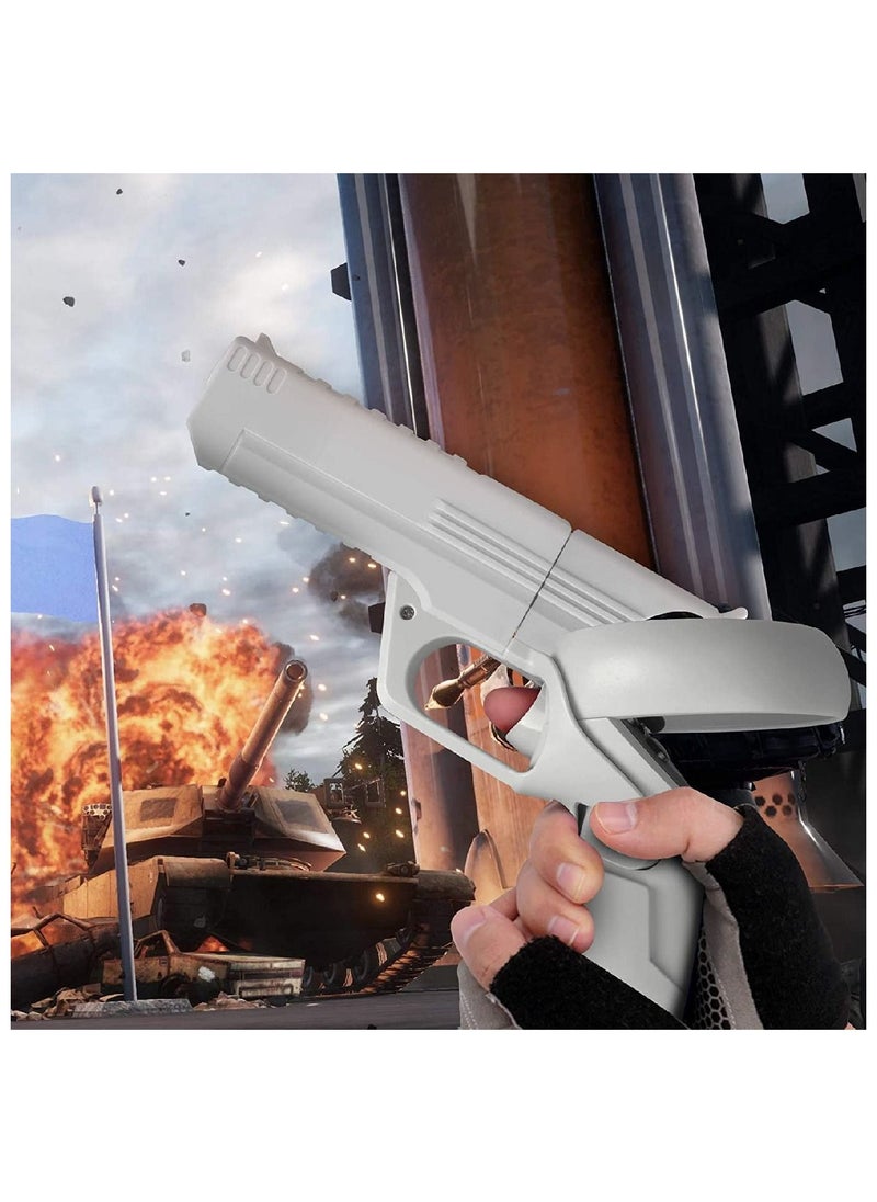 YONK - VR Game Gun For Oculus Quest 2 Controllers Enhanced FPS Gaming Experience Oculus Quest 2 Controllers Accessories White - Image 1