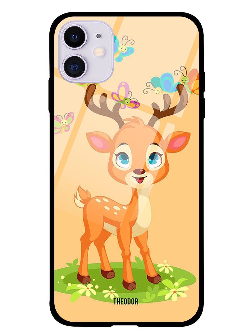 Theodor Protective Tempered Glass Case Cover IPHONE 12 6.1  Deer - Image 1