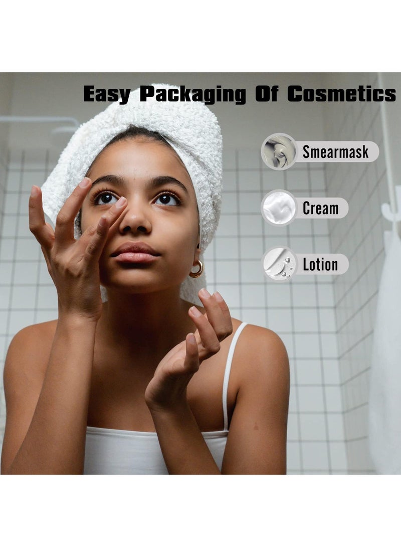 6 Pcs 1.7 Oz/50 ML Refillable Empty Spray Pump Bottles, Clear Plastic Travel Size Pump Bottles, Vacuum Cosmetic Containers Lotion Dispenser for Foundation, Cream, Shampoo - Image 4