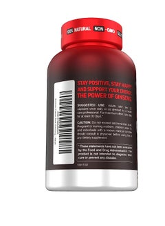 Herbtonics High Strength Ginseng Korean Red Panax Extract 120 Count  - Image 2