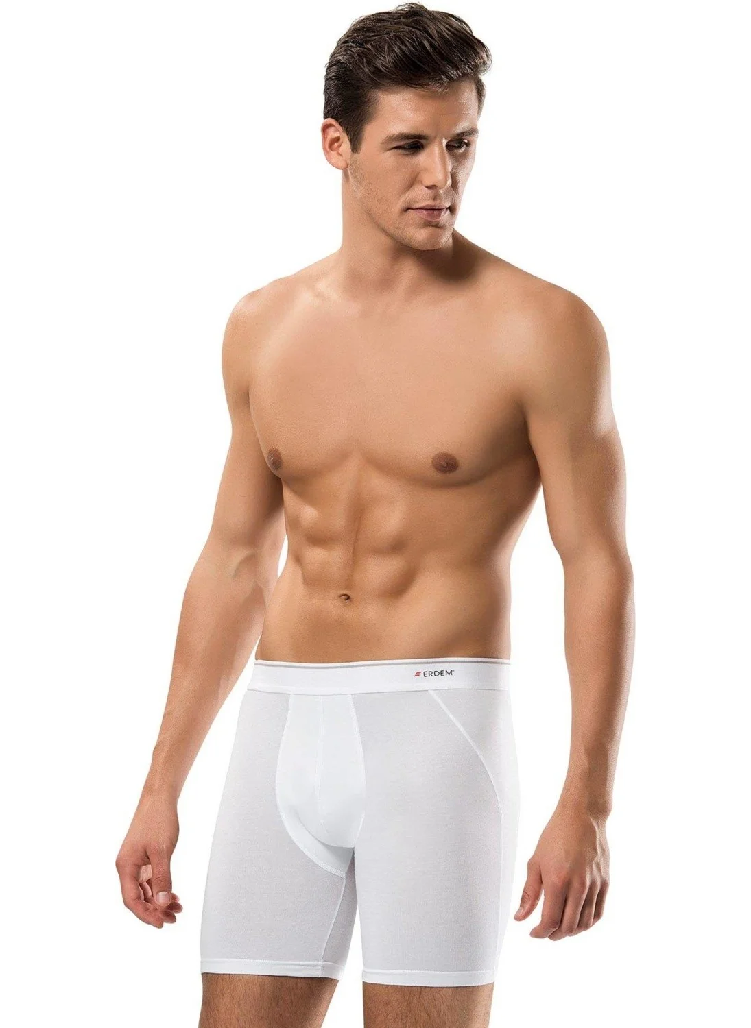 Erdem Men's Cotton Elastane Long Boxer 1470 - 3 Pieces