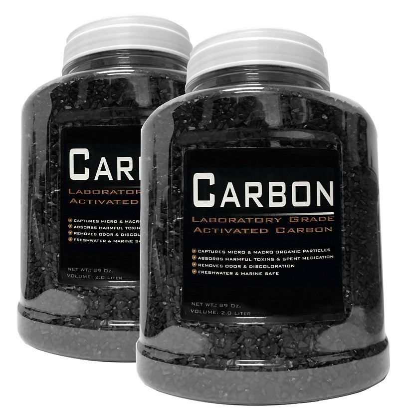 Encompass All 2 Pack - 39 Ounce (Total 78 oz.) Premium Laboratory Grade Super Activated Carbon with Free Media Bag Inside Each Jar - AM BRAND - Image 2