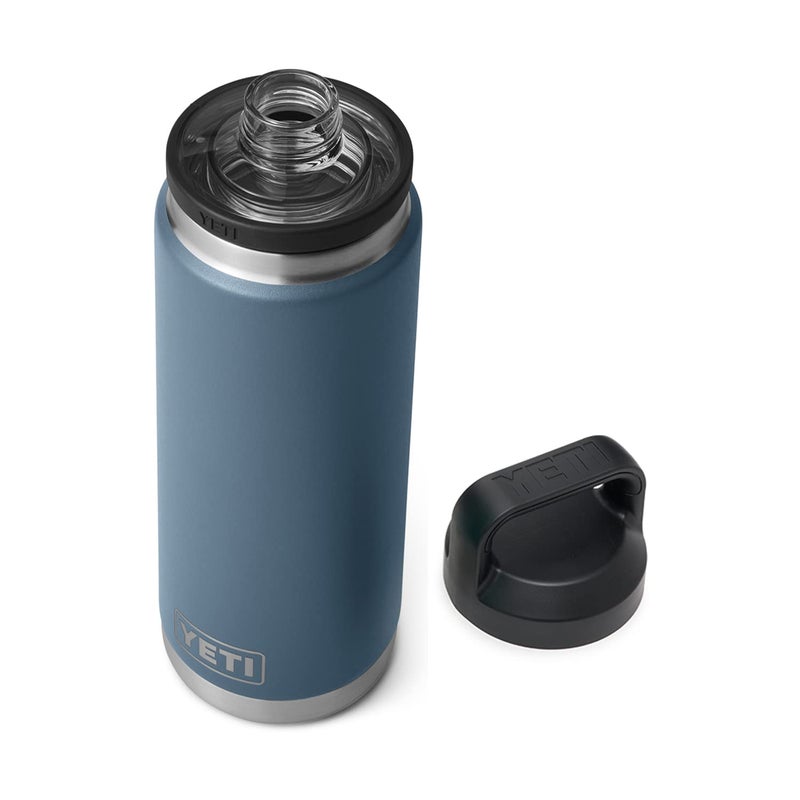 YETI Rambler 26 oz Bottle, Leakproof, Vacuum Insulated, Stainless Steel with Chug Cap, Nordic Blue - Image 1