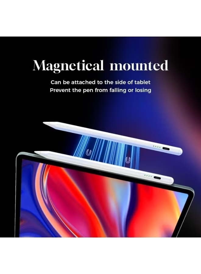 تشورود قلم ستيلاس لآيباد الجيلين التاسع والعاشر، قلم آبل بيسكل سريع الشحن، قلم آيباد للآيباد 2018-2025، قلم آيباد للآيباد برو 11/12.9 جيل 3/4/5، آيباد ميني 5/6، آيباد 6/7/8، آيباد إير 3/4/5 (بيت) - Image 3