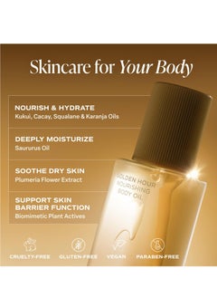 Saltair Saltair Body Oil. Luxurious Golden Hour After Shower and Bath Oil Moisturizer for Women. Botanical, Non-Greasy, and Well-Absorbing Lotion for Hydrating Dry Skin. 4oz Pump Bottle  - Image 2
