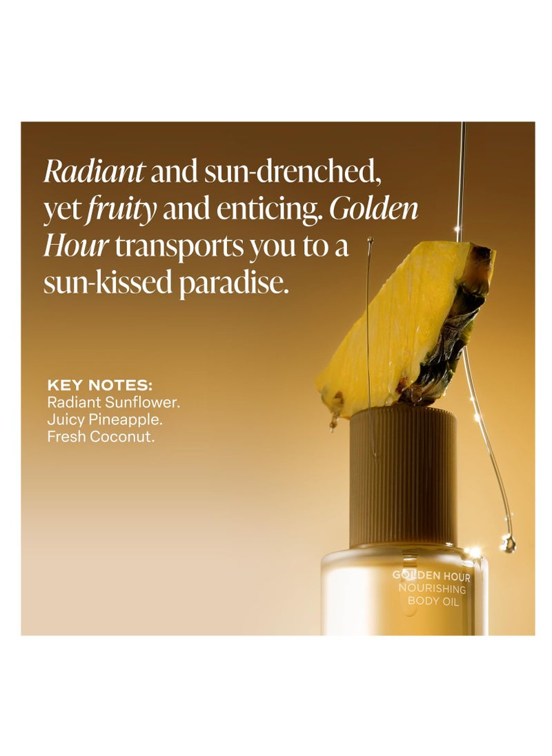 Saltair Saltair Body Oil. Luxurious Golden Hour After Shower and Bath Oil Moisturizer for Women. Botanical, Non-Greasy, and Well-Absorbing Lotion for Hydrating Dry Skin. 4oz Pump Bottle  - Image 4