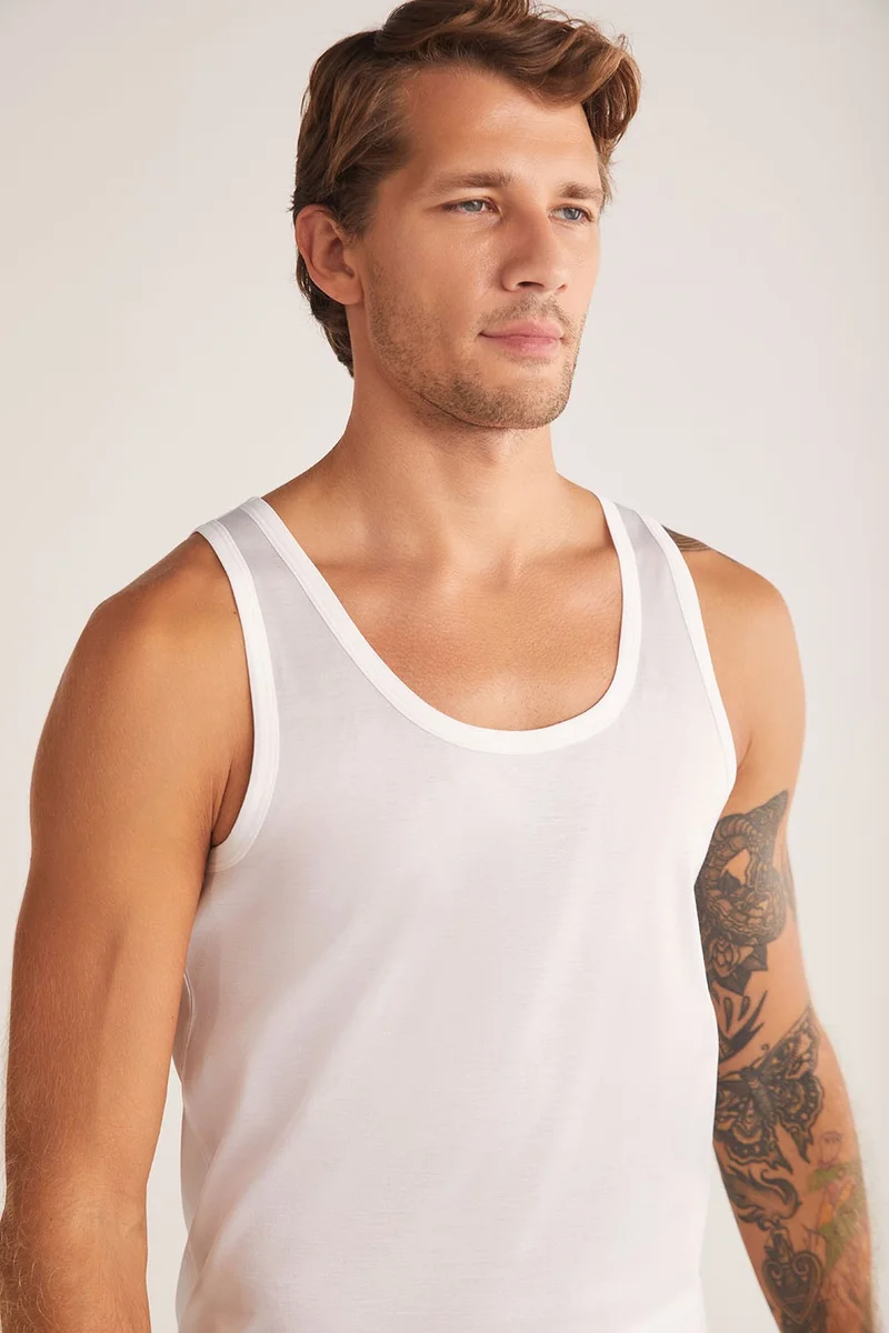 KOM Elite Cotton Mercerized Strappy Men's Undershirt