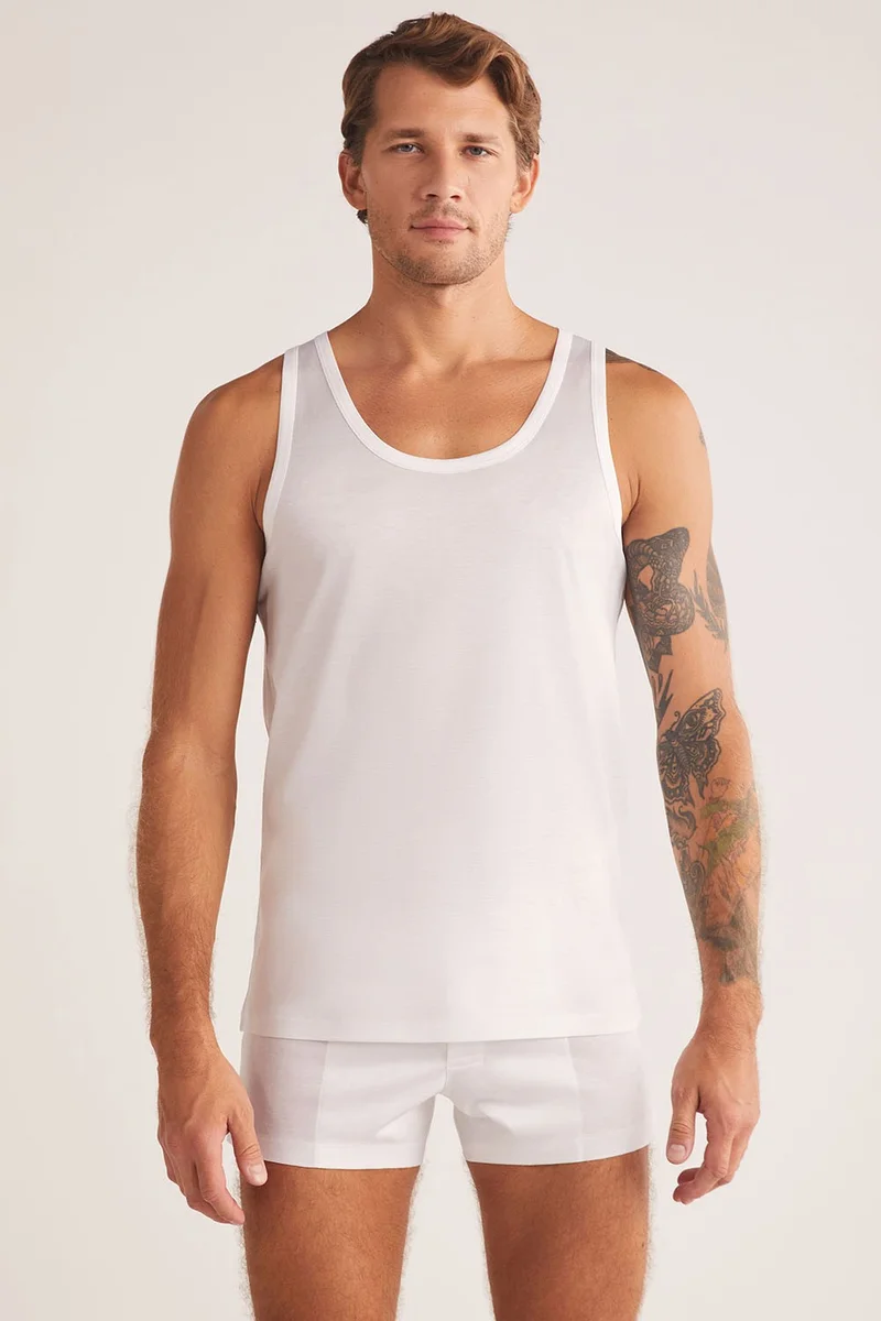 KOM Elite Cotton Mercerized Strappy Men's Undershirt