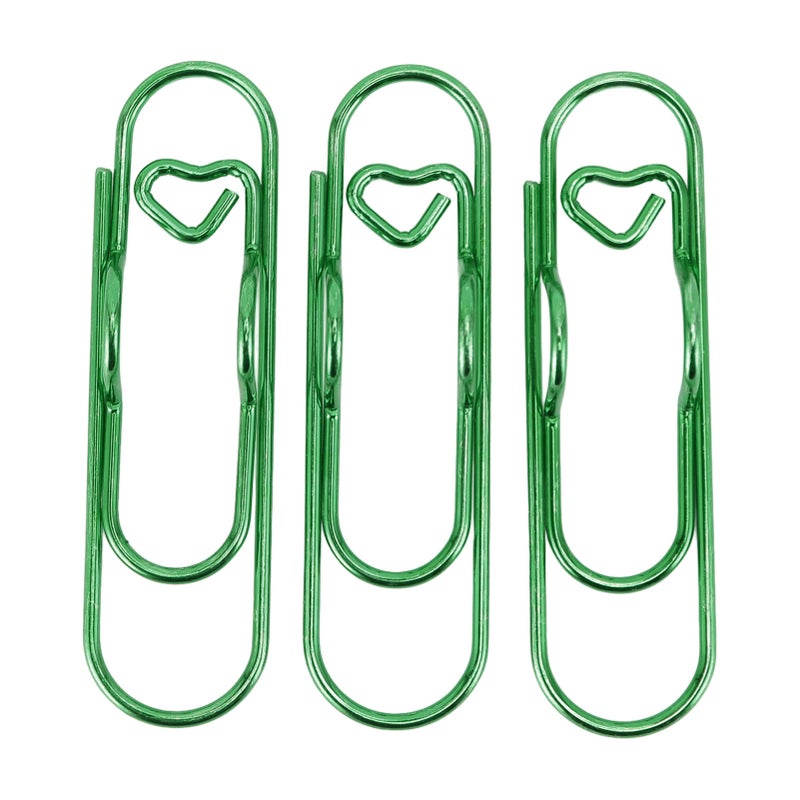 30Pcs Metal Pen Clips Stainless Steel Multifunction Portable Metal Pen Paperclip Pen Clip Holder for Notebook Bookmark Receipts Green - Image 2