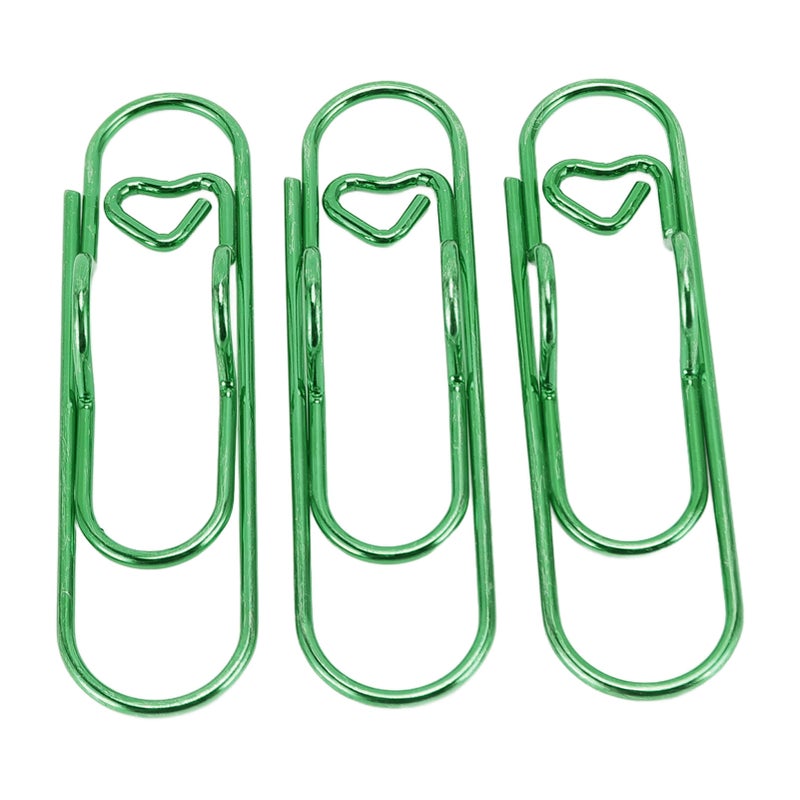 30Pcs Metal Pen Clips Stainless Steel Multifunction Portable Metal Pen Paperclip Pen Clip Holder for Notebook Bookmark Receipts Green - Image 4