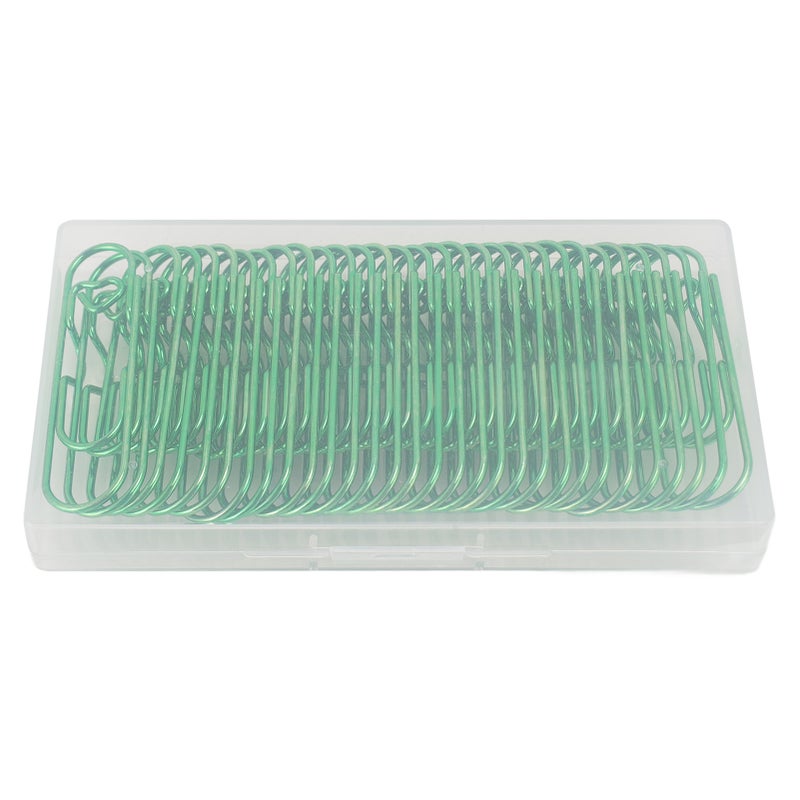 30Pcs Metal Pen Clips Stainless Steel Multifunction Portable Metal Pen Paperclip Pen Clip Holder for Notebook Bookmark Receipts Green - Image 1