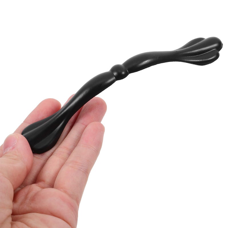 Black Cabinet Drawer Pulls 96mm Hole Center Kitchen Dresser Handles Hardware Accessories 2pcs - Image 5