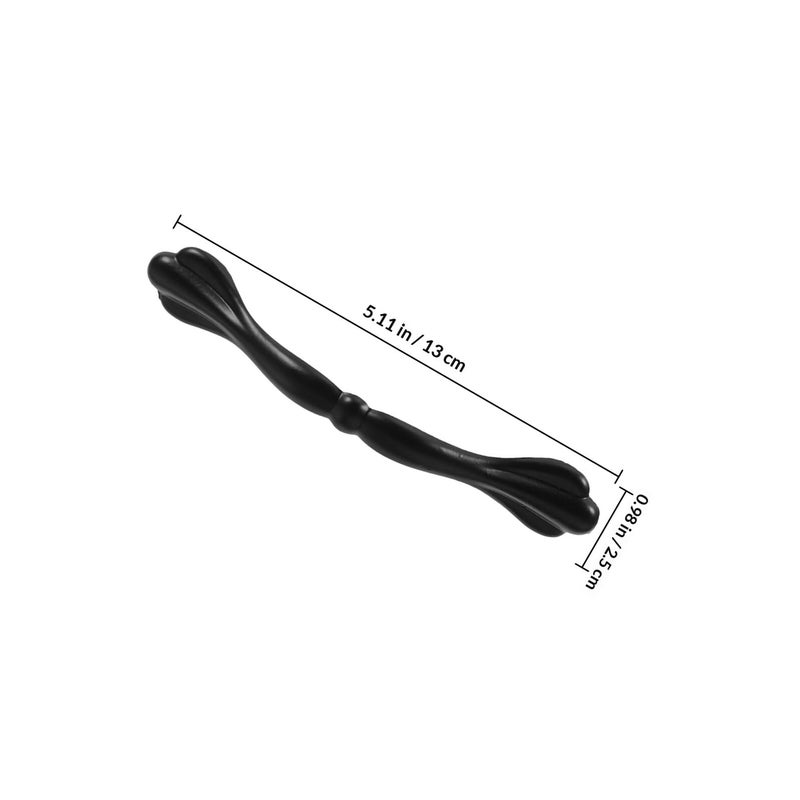Black Cabinet Drawer Pulls 96mm Hole Center Kitchen Dresser Handles Hardware Accessories 2pcs - Image 3