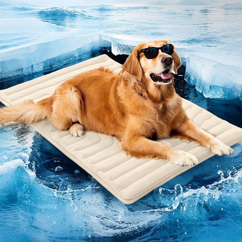 Machine Washable Pet Cooling Mat for Dogs & Cats - Summer Heat Relief  Bed - Image 3