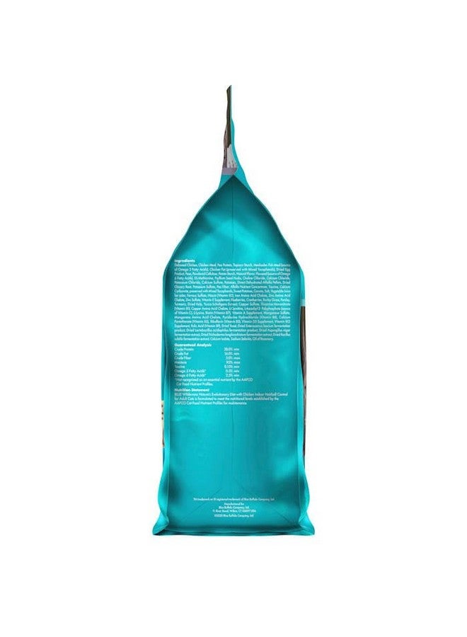 بلو بافلو طعام جاف للقطط من بلو بافالو وايلدرنس للعناية بكرات الشعر الطبيعية، غني بالبروتين وخالي من الحبوب، دجاج، كيس ٥ أرطال - Image 3