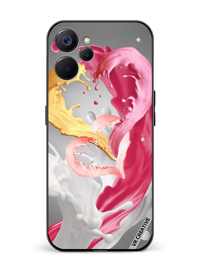 VR CREATIVE غطاء حماية لهاتف ريلمي 10 5G بتصميم زوجي متعدد الألوان - Image 1