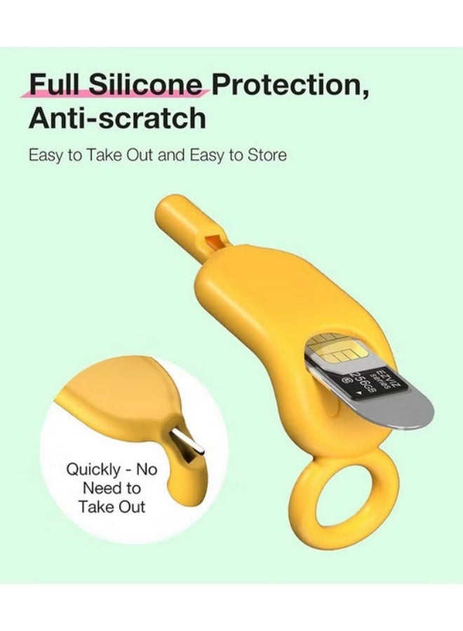 6 Pieces Sim Card Removal Tool - Sim Card Tray Pin Eject Removal Tool Pin Opener for Most Smartphones Sim Card Tool Opener Silicone Cover Eject Pin Smartphone Pin - Image 5