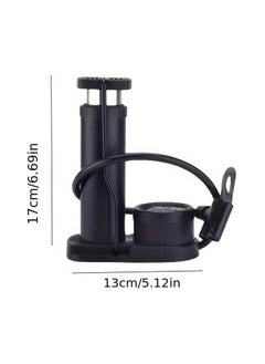 Generic QSHOP® Bicycle Air Pump Portable Bicycle Tire Inflator Handheld Foot Ball Basketball Football Game Air Compressor for Mountain Bike Sports (Random Color) (Pa)  - Image 5