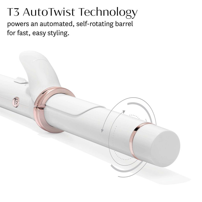 T3 CurlWrap 1.25" Automatic Rotating Curling Iron with Long Barrel, 2 Timer Settings, 9 Heat Settings, Auto-Rotating Ceramic Barrel and Ion Generator for Fast, Easy Curls and Waves on All Hair Types - Image 2