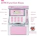 BAODLON Pink Piggy Bank for Kids ATM Machine Bank for Real Money with Debit Card Bill Feeder Coin Recognition Balance Calculator Electronic Savings Safe Box Cool Stuff Toys Gifts for Teen Girl - Image 4