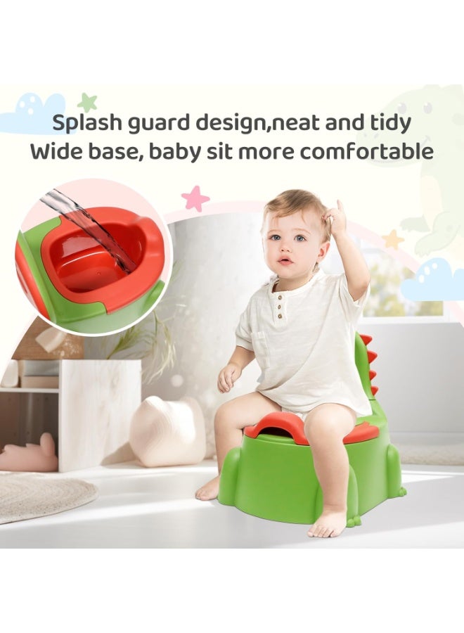 FALAHOM مقعد تدريب على استخدام المرحاض FALAHOM للأولاد والبنات، كرسي مرحاض على شكل ديناصور مع حصيرة مطاطية مانعة للانزلاق للأطفال الصغار، مقعد تدريب على استخدام المرحاض محمول للأطفال والرضع - Image 3