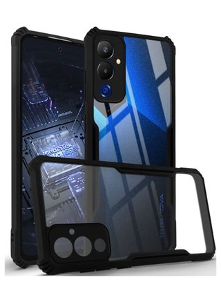 TECNO Pova 4 4G Black Mobile Phone Case Cover, Ultra-Thin Lightweight Cover Soft TPU Bumper + Acrylic Clear Back Case Cover - pzsku/ZFBA17A40C1D3308A935FZ/45/_/1722415376/84b869c6-cc54-4c22-a389-72f701702ad8