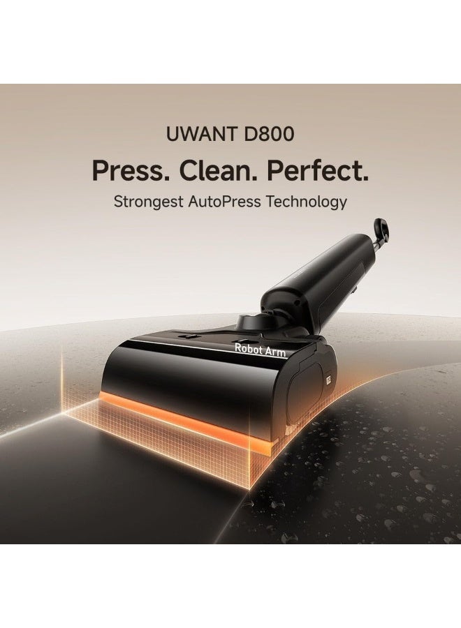 يووانت غسالة أرضيات لاسلكية ذكية ممسحة ومكنسة كهربائية رطبة وجافة بزاوية  درجة، قوة شفط باسكال، تنظيف ذكي بتقنية الذكاء الاصطناعي، تنظيف ذاتي، شاشة ، مناسبة لشعر الحيوانات الأليفة والأرضيات الصلبة، مدة تشغيل  دقيقة، ضمان لمدة عامين - Image 2