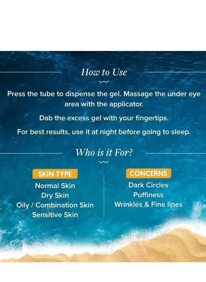 Aqualogica Aqualogica Glow Luminous Under Eye Cream with Papaya Vitamin C Under Eye Gel for Dark Circles Puffy Eyes 20g  - Image 4
