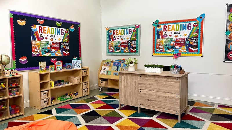 Sproutbrite Classroom Decorations - Reading Banner and Poster for Teachers - Bulletin Board and Wall Decor for Pre School, Elementary and Middle School Themes - Image 5