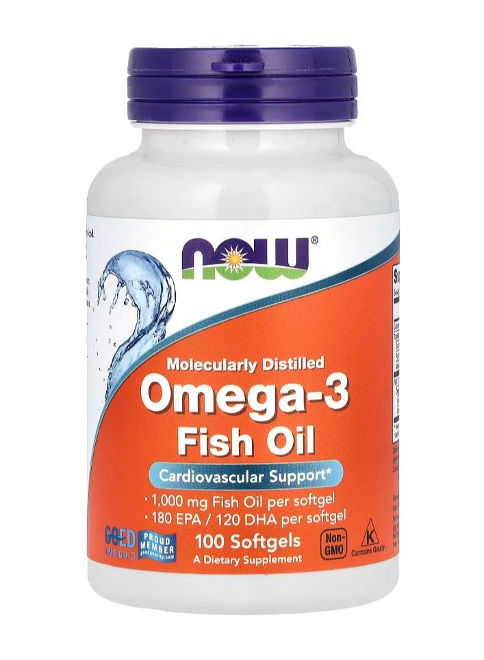 NOW Foods, Omega-3 Fish Oil, 2,000 mg, 100 Softgels