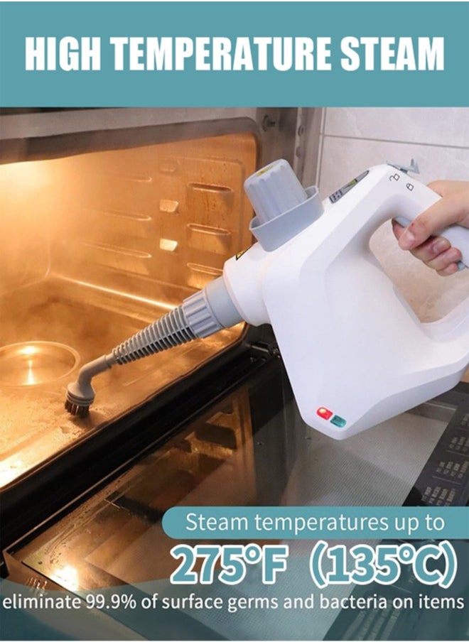APEX Handheld Steam Cleaner for home, Steamer for Cleaning, Multipurpose Portable Steam Cleaners Use with Safety Lock and 6 Accessory Kit to Remove Grime, Grease, More, Save Time and Effort  - Image 3