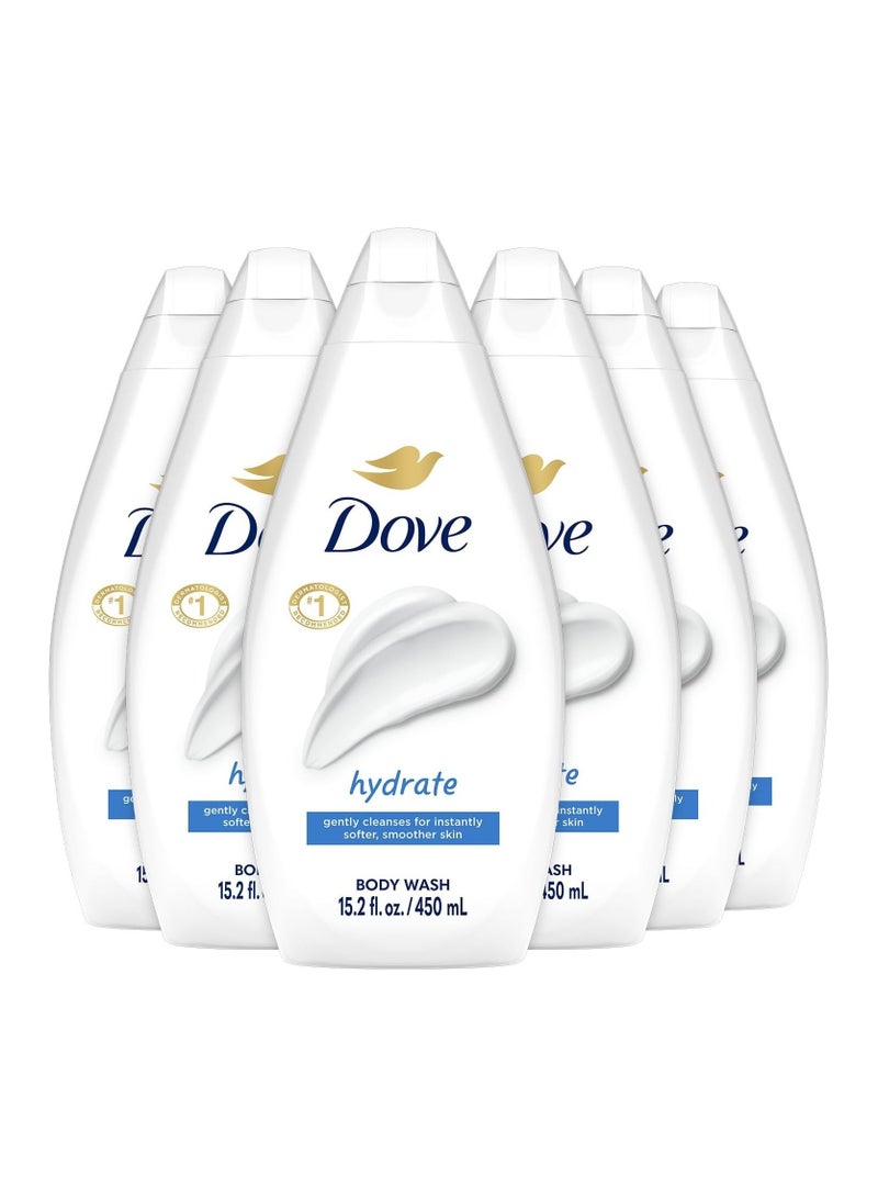 دوف غسول الجسم المغذي بعمق من دوف، 450 مل (عبوة من 6 قطع)