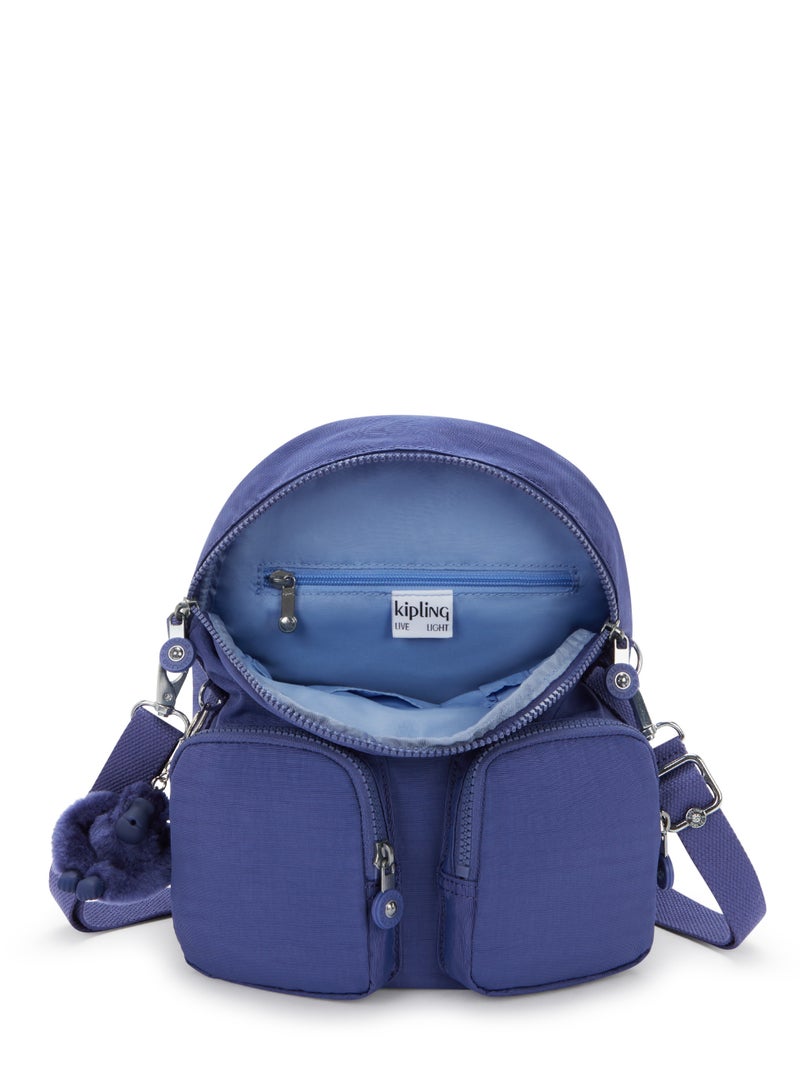 كيبلينغ حقيبة ظهر صغيرة فايرفلاي أب قابلة للتحويل إلى حقيبة كتف - أزرق المحيط - Image 2