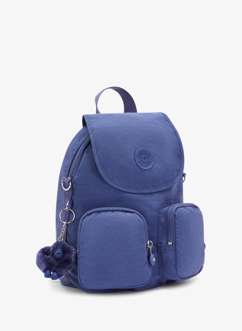 kipling Firefly up small Backpack convertible to shoulder bag Ocean Blue - Image 3