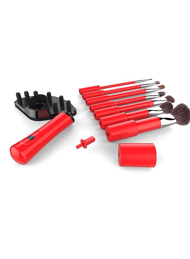 NIBEMINENT Multifunctional Electric Makeup Brush Cleaner Red/Black/Clear - Image 3